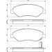 BOSCH Bremsbelagsatz, Scheibenbremse 0 986 494 345