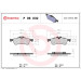Brembo | Bremsbelagsatz, Scheibenbremse | P 06 032