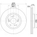 Hella | Bremsscheibe | 8DD 355 119-571