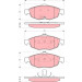 TRW | Bremsbelagsatz, Scheibenbremse | GDB4125 TRW | Bremsbelagsatz, Scheibenbremse | GDB4125