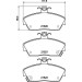 Hella | Bremsbelagsatz, Scheibenbremse | 8DB 355 018-161