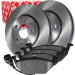 FEBI BREMSSCHEIBEN Ø256mm + BELÄGE VORNE FÜR VW AUDI SKODA