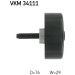 SKF | Umlenk-/Führungsrolle, Keilrippenriemen | VKM 34111 SKF | Umlenk-/Führungsrolle, Keilrippenriemen | VKM 34111