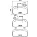 Hella | Bremsbelagsatz, Scheibenbremse | 8DB 355 016-141