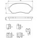 BOSCH Bremsbelagsatz, Scheibenbremse 0 986 494 616
