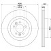 Hella | Bremsscheibe | 8DD 355 125-251