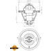 NRF Thermostat, Kühlmittel EASY FIT 725124