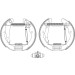 Hella | Bremsbackensatz | 8DB 355 004-721 Hella | Bremsbackensatz | 8DB 355 004-721