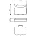 BOSCH Bremsbelagsatz, Scheibenbremse 0 986 466 871
