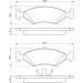 0 986 466 402 Bremsbelagsatz, Scheibenbremse