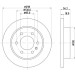 Hella | Bremsscheibe | 8DD 355 131-831 Hella | Bremsscheibe | 8DD 355 131-831