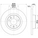 Hella | Bremsscheibe | 8DD 355 113-681