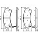 BOSCH | Bremsbelagsatz, Scheibenbremse | 0 986 424 694