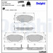 Delphi | Bremsbelagsatz, Scheibenbremse | LP2207 Delphi | Bremsbelagsatz, Scheibenbremse | LP2207