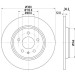 Hella Pagid | Bremsscheibe | 8DD 355 113-931