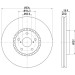 Hella | Bremsscheibe | 8DD 355 129-841