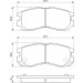 BOSCH Bremsbelagsatz, Scheibenbremse 0 986 460 979
