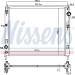 Nissens | Kühler, Motorkühlung | 606119 Nissens | Kühler, Motorkühlung | 606119
