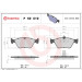 Brembo | Bremsbelagsatz, Scheibenbremse | P 59 019