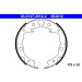 ATE | Bremsbackensatz, Feststellbremse | 03.0137-3012.2 ATE | Bremsbackensatz, Feststellbremse | 03.0137-3012.2