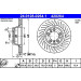 ATE | Bremsscheibe | 24.0128-0264.1 ATE | Bremsscheibe | 24.0128-0264.1