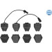 Meyle | Bremsbelagsatz, Scheibenbremse | 025 232 8017/W Meyle | Bremsbelagsatz, Scheibenbremse | 025 232 8017/W