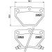Brembo | Bremsbelagsatz, Scheibenbremse | P 83 052 Brembo | Bremsbelagsatz, Scheibenbremse | P 83 052