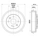 Hella | Bremstrommel | 8DT 355 302-491