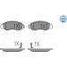 Meyle | Bremsbelagsatz, Scheibenbremse | 025 232 9614/W Meyle | Bremsbelagsatz, Scheibenbremse | 025 232 9614/W