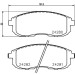 Hella Pagid | Bremsbelagsatz, Scheibenbremse | 8DB 355 012-901