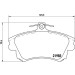 Brembo | Bremsbelagsatz, Scheibenbremse | P 54 036
