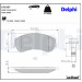 Delphi | Bremsbelagsatz, Scheibenbremse | LP2257 Delphi | Bremsbelagsatz, Scheibenbremse | LP2257