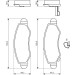 BOSCH Bremsbelagsatz, Scheibenbremse 0 986 494 458
