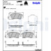 Delphi | Bremsbelagsatz, Scheibenbremse | LP2497 Delphi | Bremsbelagsatz, Scheibenbremse | LP2497