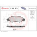 Brembo | Bremsbelagsatz, Scheibenbremse | P 61 070 Brembo | Bremsbelagsatz, Scheibenbremse | P 61 070