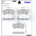 Delphi | Bremsbelagsatz, Scheibenbremse | LP1548 Delphi | Bremsbelagsatz, Scheibenbremse | LP1548