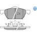 Meyle | Bremsbelagsatz, Scheibenbremse | 025 258 0417 Meyle | Bremsbelagsatz, Scheibenbremse | 025 258 0417