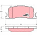 TRW | Bremsbelagsatz, Scheibenbremse | GDB3374 TRW | Bremsbelagsatz, Scheibenbremse | GDB3374