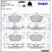 Delphi | Bremsbelagsatz, Scheibenbremse | LP1673