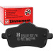 25215.190.1 Bremsbelagsatz, Scheibenbremse