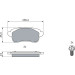 0 986 494 723 Bremsbelagsatz, Scheibenbremse