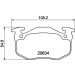 Hella | Bremsbelagsatz, Scheibenbremse | 8DB 355 007-661