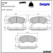 Delphi Bremsbelagsatz, Scheibenbremse LP1500