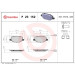 Brembo | Bremsbelagsatz, Scheibenbremse | P 23 152 Brembo | Bremsbelagsatz, Scheibenbremse | P 23 152