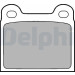 Delphi | Bremsbelagsatz, Scheibenbremse | LP18