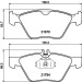 Hella | Bremsbelagsatz, Scheibenbremse | 8DB 355 007-861