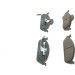 BOSCH | Bremsbelagsatz, Scheibenbremse | 0 986 424 611