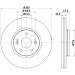 Hella | Bremsscheibe | 8DD 355 109-301 Hella | Bremsscheibe | 8DD 355 109-301