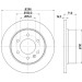 Hella | Bremsscheibe | 8DD 355 117-641