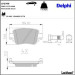 Delphi Bremsbelagsatz, Scheibenbremse LP2709